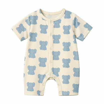 Mimi Baby Romper | Elephant Parade | Safari Tales | Bamboo-Cotton, 3× Softer, Tagless | 0-24M