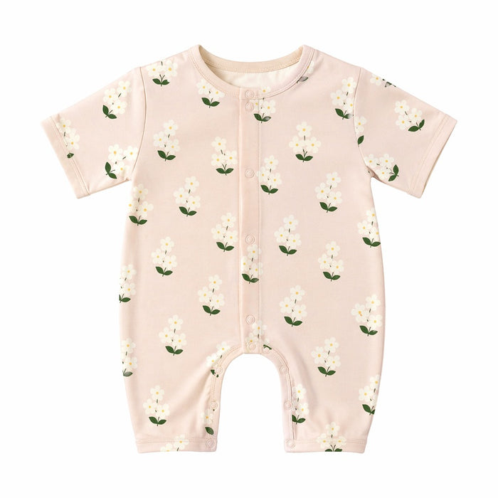 Mimi Baby Romper | Jasmine Bunch | Tropicale | Bamboo-Cotton, 3× Softer, Tagless | 0-24M