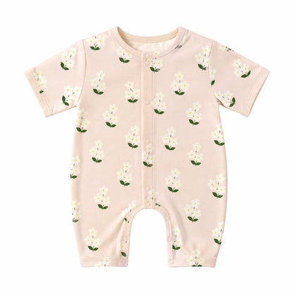 Mimi Baby Romper | Jasmine Bunch | Tropicale | Bamboo-Cotton, 3× Softer, Tagless | 0-24M