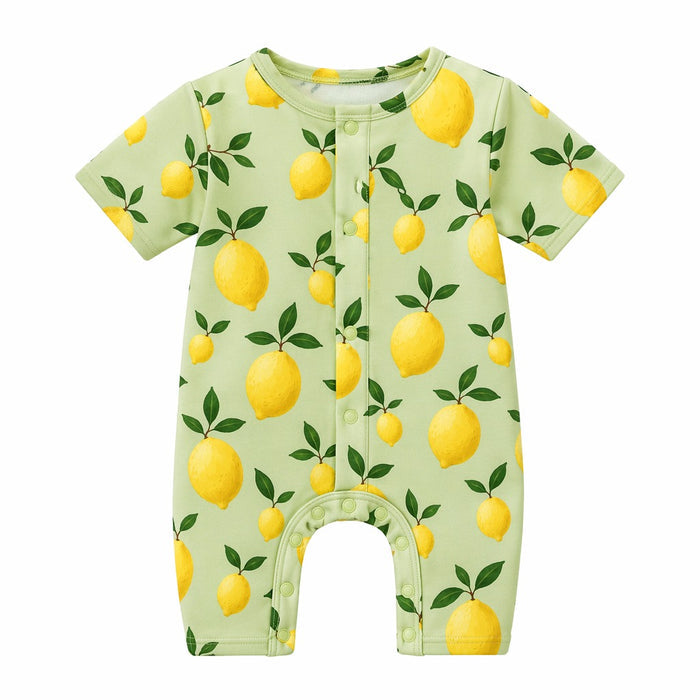 Mimi Baby Romper | Lemon Branch | Orchard | Bamboo-Cotton, 3× Softer, Tagless | 0-24M
