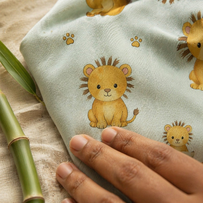 Mimi Baby Romper | Lion Cub | Safari Tales | Bamboo-Cotton, 3× Softer, Tagless | 0-24M