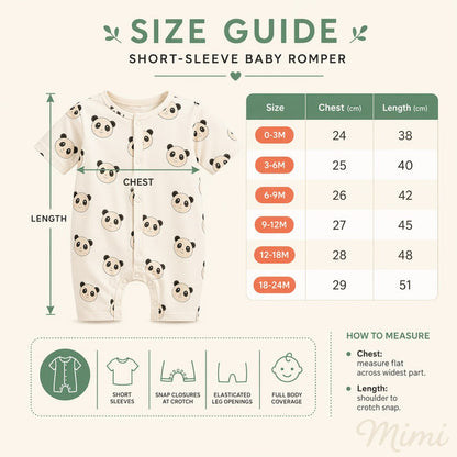 Mimi Baby Romper | Mango Grove | Tropicale | Bamboo-Cotton, 3× Softer, Tagless | 0-24M