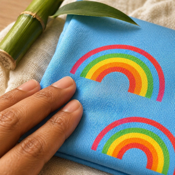 Mimi Baby Romper | Rainbow Arc | Monsoon Magic | Bamboo-Cotton, 3× Softer, Tagless | 0-24M