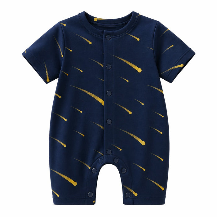 Mimi Baby Romper | Shooting Stars | Stardust | Bamboo-Cotton, 3× Softer, Tagless | 0-24M
