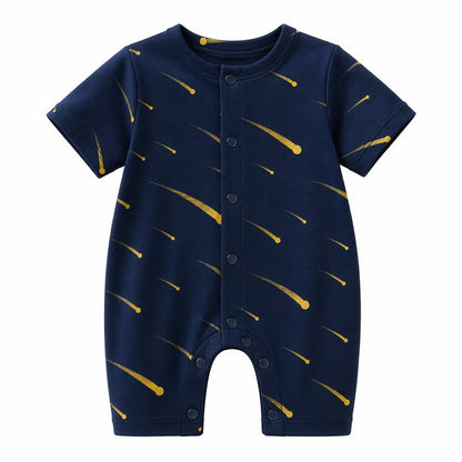 Mimi Baby Romper | Shooting Stars | Stardust | Bamboo-Cotton, 3× Softer, Tagless | 0-24M