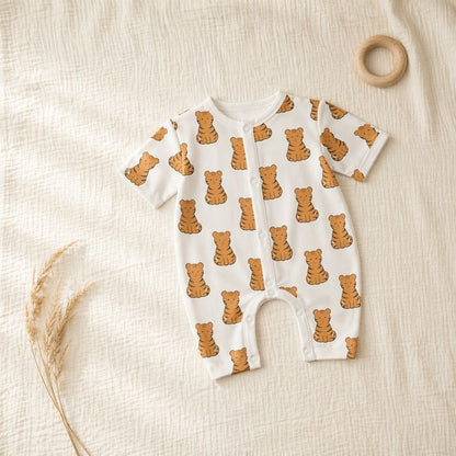 Mimi Baby Romper | Tiger Cub | Safari Tales | Bamboo-Cotton, 3× Softer, Tagless | 0-24M