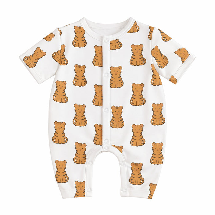 Mimi Baby Romper | Tiger Cub | Safari Tales | Bamboo-Cotton, 3× Softer, Tagless | 0-24M