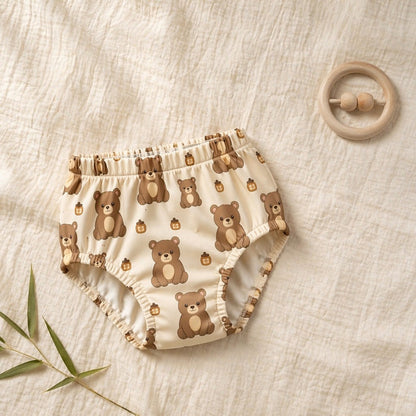Mimi Kids Brief (2-6Y) | Bear Cub | Safari Tales | Bamboo-Cotton, Tagless, Antibacterial | 2-6Y