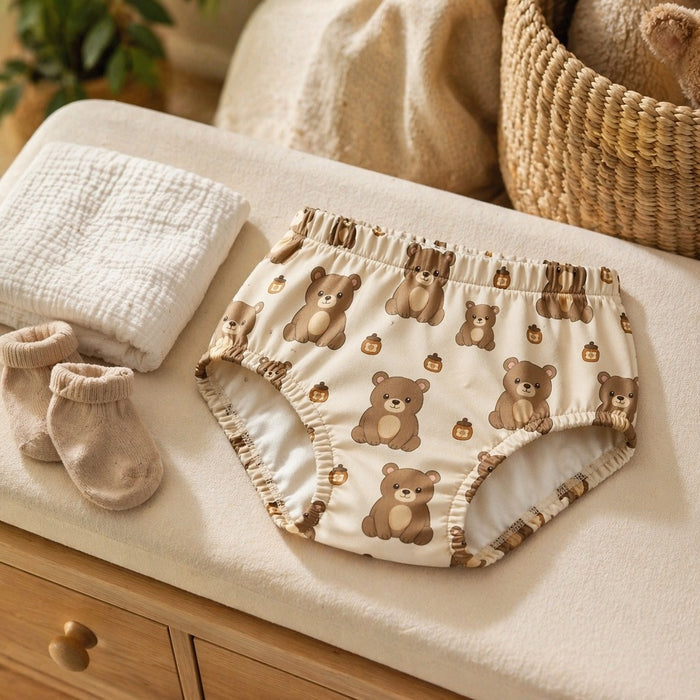 Mimi Kids Brief (2-6Y) | Bear Cub | Safari Tales | Bamboo-Cotton, Tagless, Antibacterial | 2-6Y