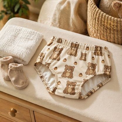 Mimi Kids Brief (2-6Y) | Bear Cub | Safari Tales | Bamboo-Cotton, Tagless, Antibacterial | 2-6Y
