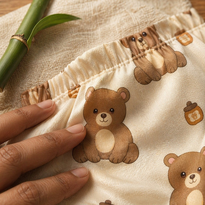 Mimi Kids Brief (2-6Y) | Bear Cub | Safari Tales | Bamboo-Cotton, Tagless, Antibacterial | 2-6Y