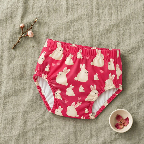 Mimi Kids Brief (2-6Y) | Bunny Hop | Blossom | Bamboo-Cotton, Tagless, Antibacterial | 2-6Y