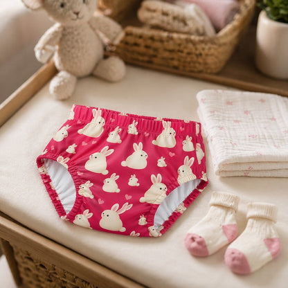 Mimi Kids Brief (2-6Y) | Bunny Hop | Blossom | Bamboo-Cotton, Tagless, Antibacterial | 2-6Y
