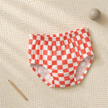 Mimi Kids Brief (2-6Y) | Checkerboard | Geo Play | Bamboo-Cotton, Tagless, Antibacterial | 2-6Y