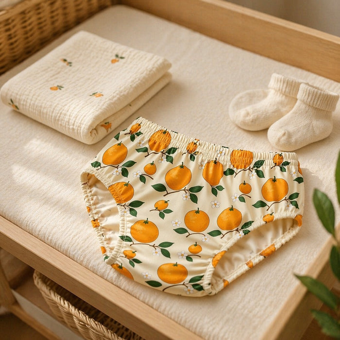Mimi Kids Brief (2-6Y) | Citrus Grove | Orchard | Bamboo-Cotton, Tagless, Antibacterial | 2-6Y