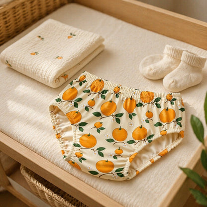 Mimi Kids Brief (2-6Y) | Citrus Grove | Orchard | Bamboo-Cotton, Tagless, Antibacterial | 2-6Y