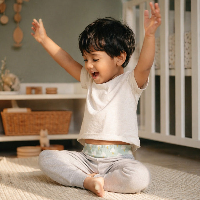 Mimi Kids Brief (2-6Y) | Cloud + Lightning | Monsoon Magic | Bamboo-Cotton, Tagless, Antibacterial | 2-6Y