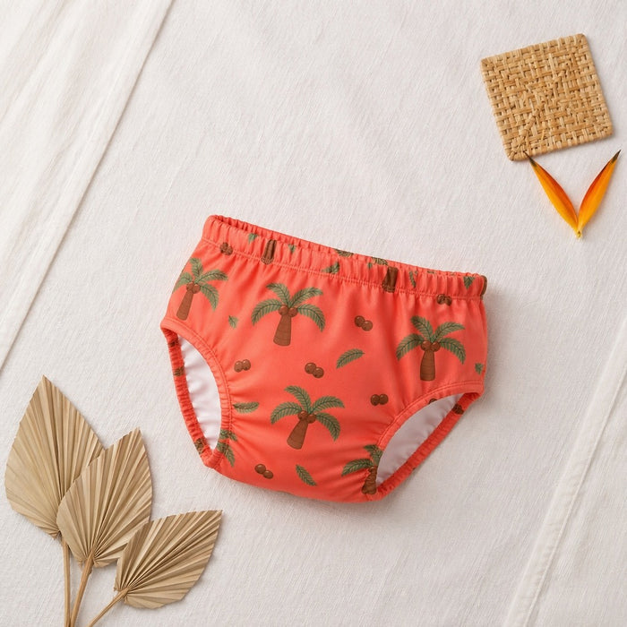 Mimi Kids Brief (2-6Y) | Coconut Palm | Tropicale | Bamboo-Cotton, Tagless, Antibacterial | 2-6Y