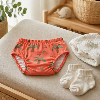 Mimi Kids Brief (2-6Y) | Coconut Palm | Tropicale | Bamboo-Cotton, Tagless, Antibacterial | 2-6Y