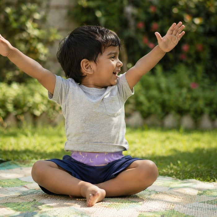 Mimi Kids Brief (2-6Y) | Crescent Moon Scatter | Monsoon Magic | Bamboo-Cotton, Tagless, Antibacterial | 2-6Y