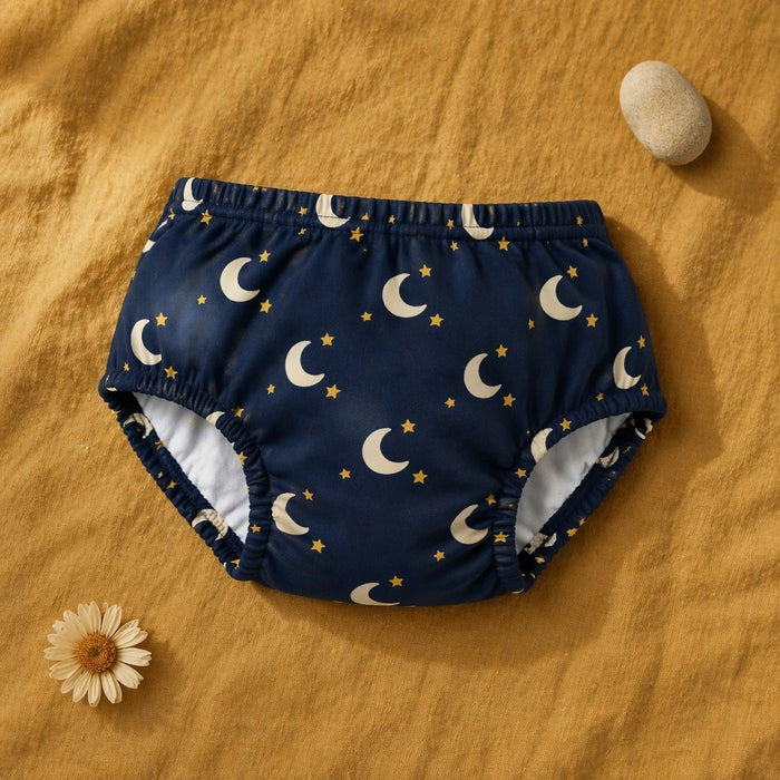Mimi Kids Brief (2-6Y) | Crescent Moon + Stars | Stardust | Bamboo-Cotton, Tagless, Antibacterial | 2-6Y