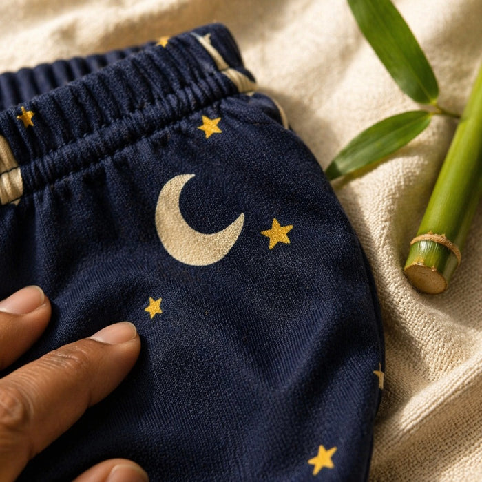 Mimi Kids Brief (2-6Y) | Crescent Moon + Stars | Stardust | Bamboo-Cotton, Tagless, Antibacterial | 2-6Y