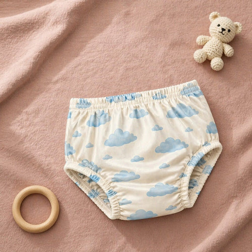 Mimi Kids Brief (2-6Y) | Drifting Clouds | Monsoon Magic | Bamboo-Cotton, Tagless, Antibacterial | 2-6Y