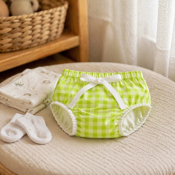 Mimi Kids Brief (2-6Y) | Gingham | Geo Play | Bamboo-Cotton, Tagless, Antibacterial | 2-6Y