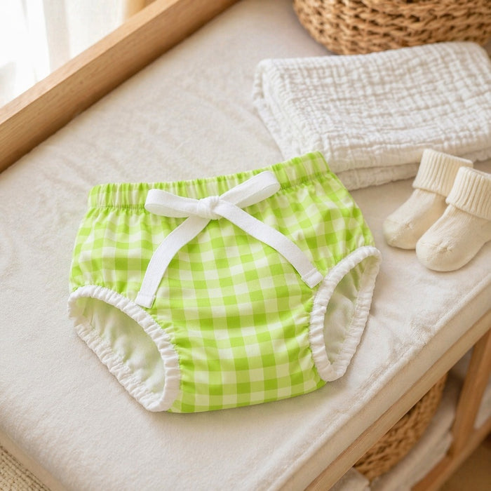 Mimi Kids Brief (2-6Y) | Gingham | Geo Play | Bamboo-Cotton, Tagless, Antibacterial | 2-6Y
