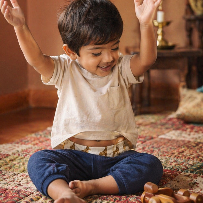 Mimi Kids Brief (2-6Y) | Giraffe Royale | Safari Tales | Bamboo-Cotton, Tagless, Antibacterial | 2-6Y