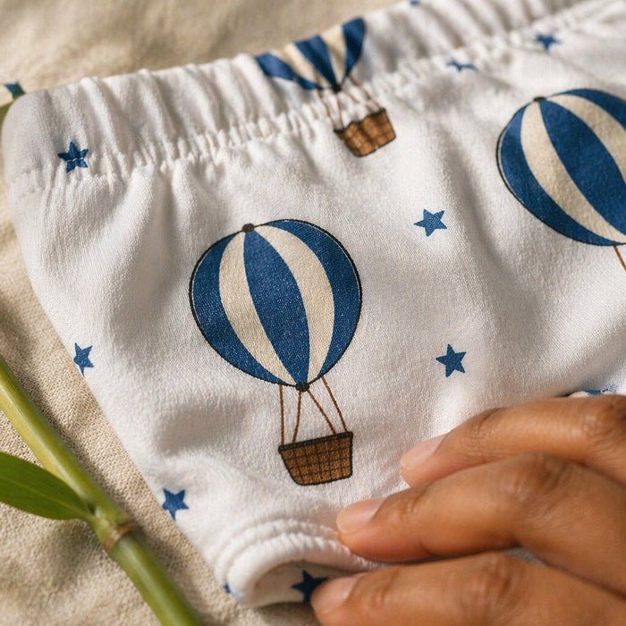 Mimi Kids Brief (2-6Y) | Hot Air Balloon | Little Voyager | Bamboo-Cotton, Tagless, Antibacterial | 2-6Y