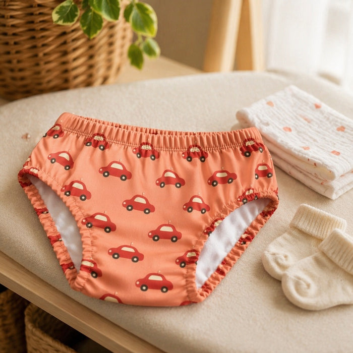Mimi Kids Brief (2-6Y) | Little Car | Little Voyager | Bamboo-Cotton, Tagless, Antibacterial | 2-6Y