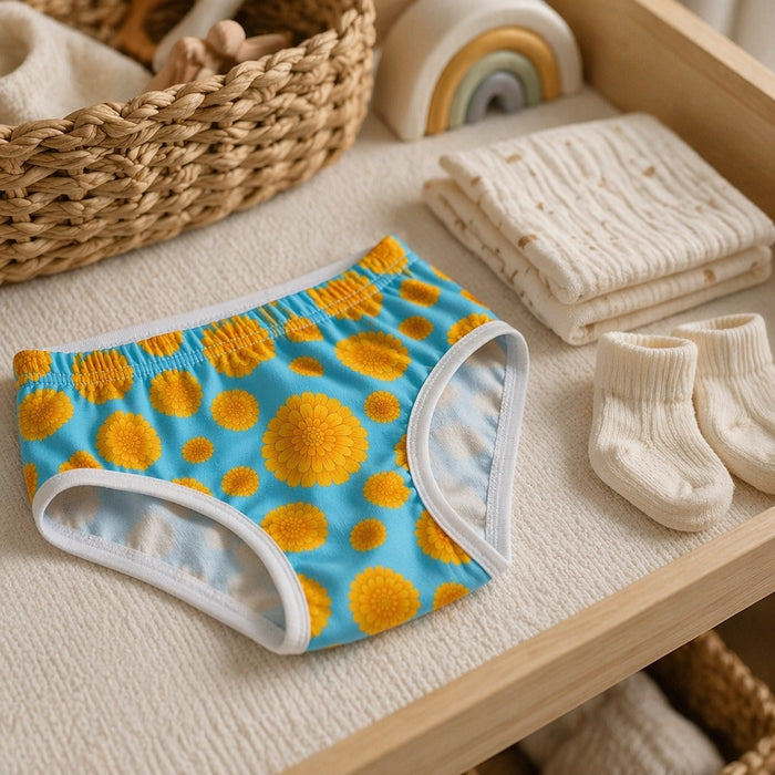 Mimi Kids Brief (2-6Y) | Marigold Burst | Tropicale | Bamboo-Cotton, Tagless, Antibacterial | 2-6Y