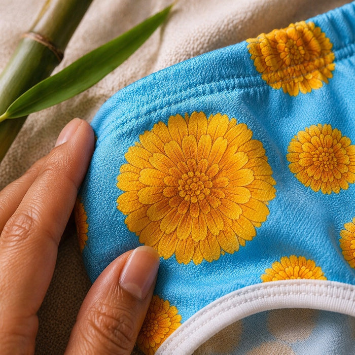 Mimi Kids Brief (2-6Y) | Marigold Burst | Tropicale | Bamboo-Cotton, Tagless, Antibacterial | 2-6Y