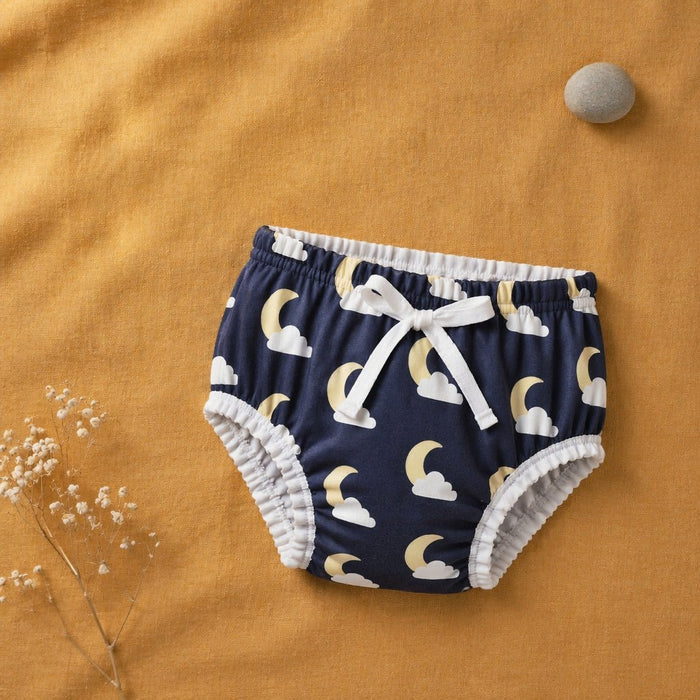 Mimi Kids Brief (2-6Y) | Moon + Cloud | Stardust | Bamboo-Cotton, Tagless, Antibacterial | 2-6Y