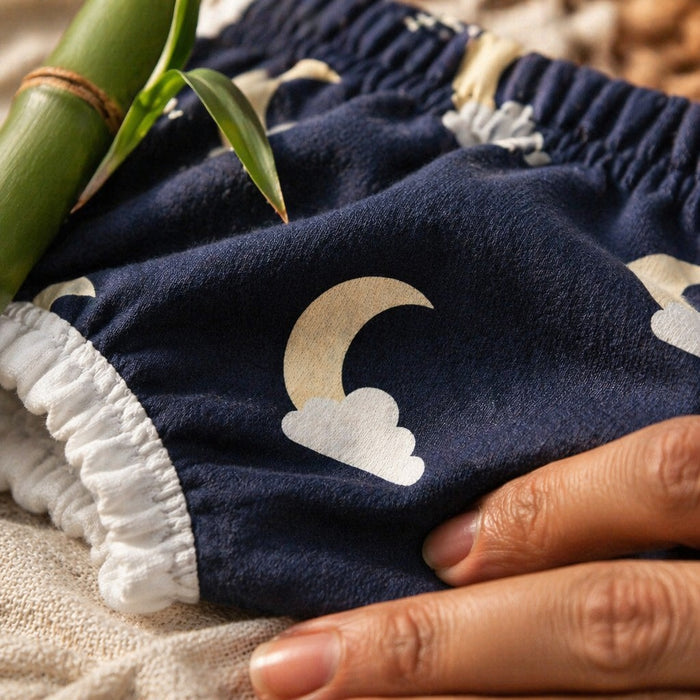 Mimi Kids Brief (2-6Y) | Moon + Cloud | Stardust | Bamboo-Cotton, Tagless, Antibacterial | 2-6Y