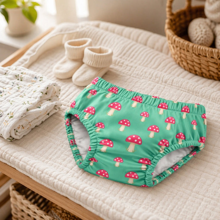 Mimi Kids Brief (2-6Y) | Mushroom Magic | Blossom | Bamboo-Cotton, Tagless, Antibacterial | 2-6Y
