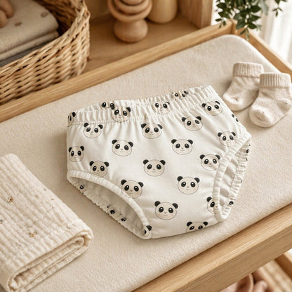 Mimi Kids Brief (2-6Y) | Panda Face | Safari Tales | Bamboo-Cotton, Tagless, Antibacterial | 2-6Y