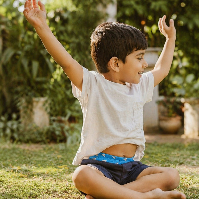 Mimi Kids Brief (2-6Y) | Paper Airplane | Little Voyager | Bamboo-Cotton, Tagless, Antibacterial | 2-6Y