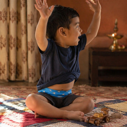Mimi Kids Brief (2-6Y) | Paper Airplane | Little Voyager | Bamboo-Cotton, Tagless, Antibacterial | 2-6Y
