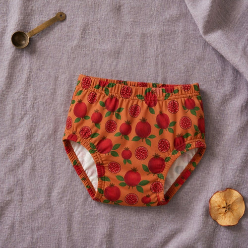 Mimi Kids Brief (2-6Y) | Pomegranate Crown | Orchard | Bamboo-Cotton, Tagless, Antibacterial | 2-6Y