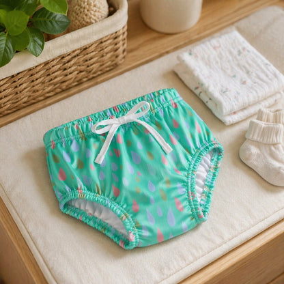 Mimi Kids Brief (2-6Y) | Raindrop Scatter | Monsoon Magic | Bamboo-Cotton, Tagless, Antibacterial | 2-6Y