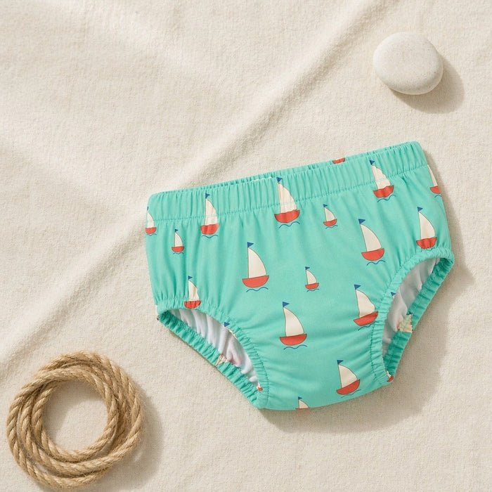 Mimi Kids Brief (2-6Y) | Sailboat | Little Voyager | Bamboo-Cotton, Tagless, Antibacterial | 2-6Y