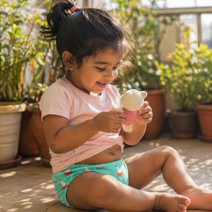 Mimi Kids Brief (2-6Y) | Sailboat | Little Voyager | Bamboo-Cotton, Tagless, Antibacterial | 2-6Y