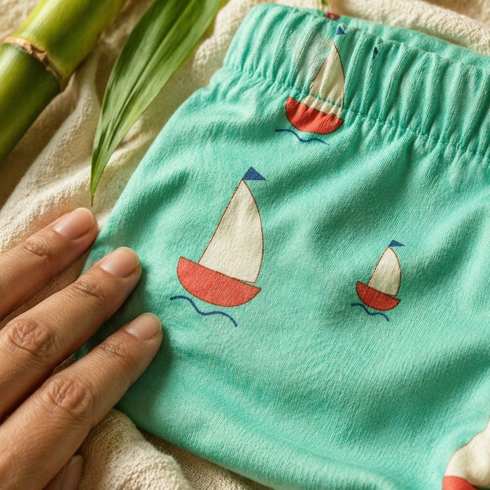 Mimi Kids Brief (2-6Y) | Sailboat | Little Voyager | Bamboo-Cotton, Tagless, Antibacterial | 2-6Y