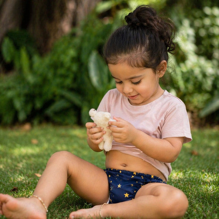 Mimi Kids Brief (2-6Y) | Scattered Stars | Stardust | Bamboo-Cotton, Tagless, Antibacterial | 2-6Y