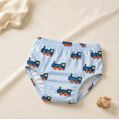 Mimi Kids Brief (2-6Y) | Steam Train | Little Voyager | Bamboo-Cotton, Tagless, Antibacterial | 2-6Y