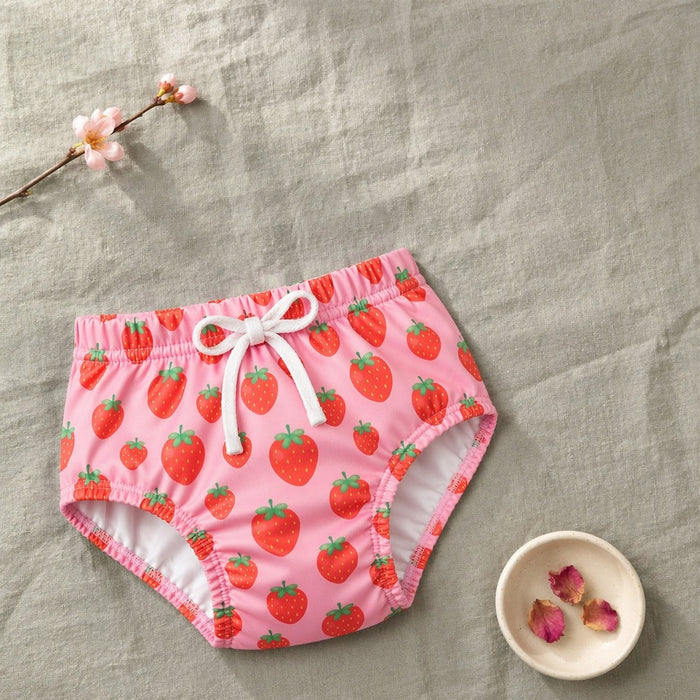 Mimi Kids Brief (2-6Y) | Strawberry Patch | Blossom | Bamboo-Cotton, Tagless, Antibacterial | 2-6Y