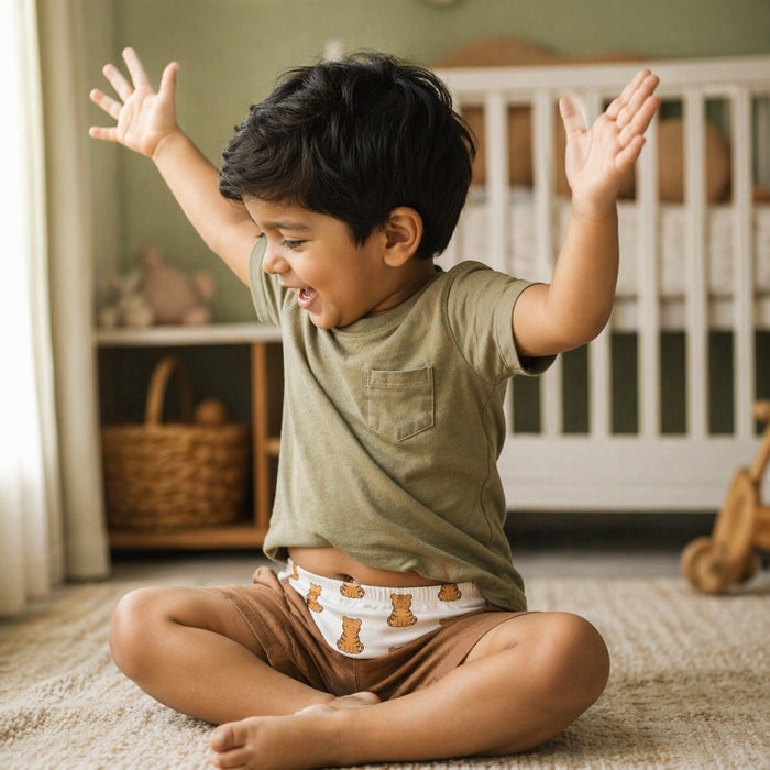 Mimi Kids Brief (2-6Y) | Tiger Cub | Safari Tales | Bamboo-Cotton, Tagless, Antibacterial | 2-6Y