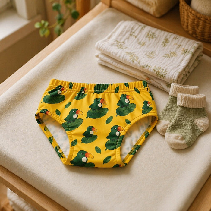 Mimi Kids Brief (2-6Y) | Toucan & Leaf | Tropicale | Bamboo-Cotton, Tagless, Antibacterial | 2-6Y